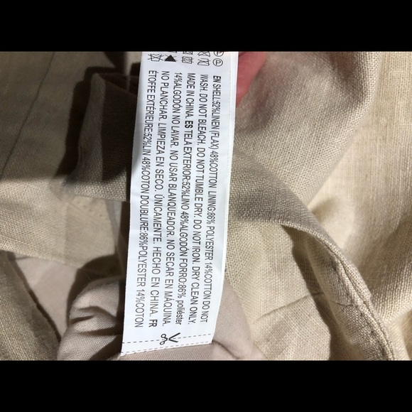 Linen/cotton blend mini skirt - Picture 7 of 7